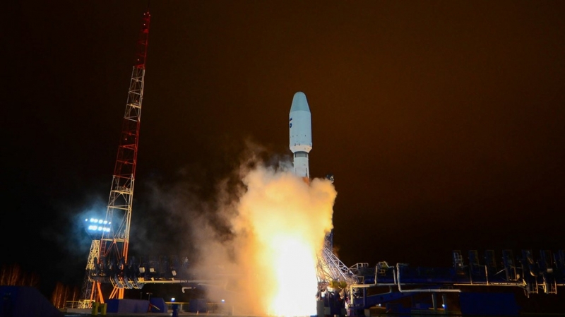 Ракета-носитель «Союз-2.1Б» со спутником «Глонасс-М» стартовала с космодрома Плесецк