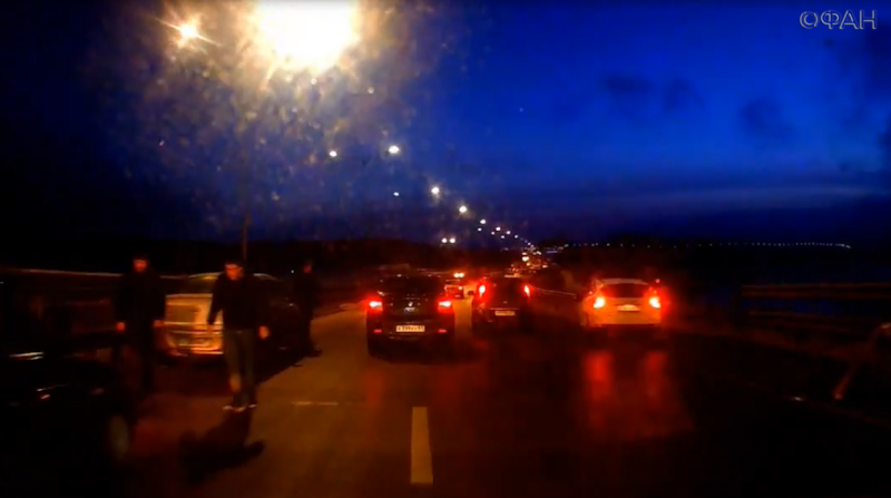 Появилось новое видео с места тройного ДТП на трассе в Мурманске
