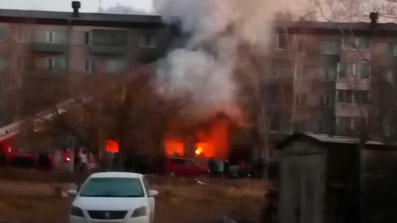 Видео с места взрыва газа в пятиэтажном доме в ЕАО появилось в Сети