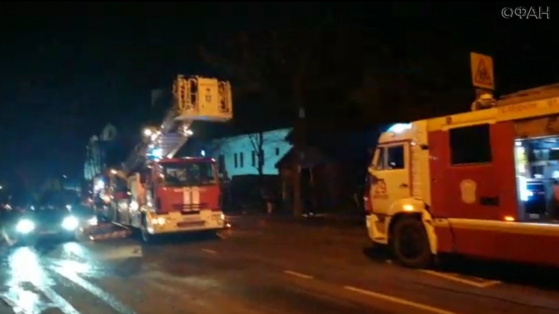 ФАН публикует видео с места пожара в храме на северо-западе Москвы