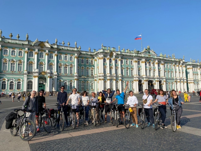 Завершилась исследовательская велоэкспедиция по маршруту Москва –– Санкт-Петербург