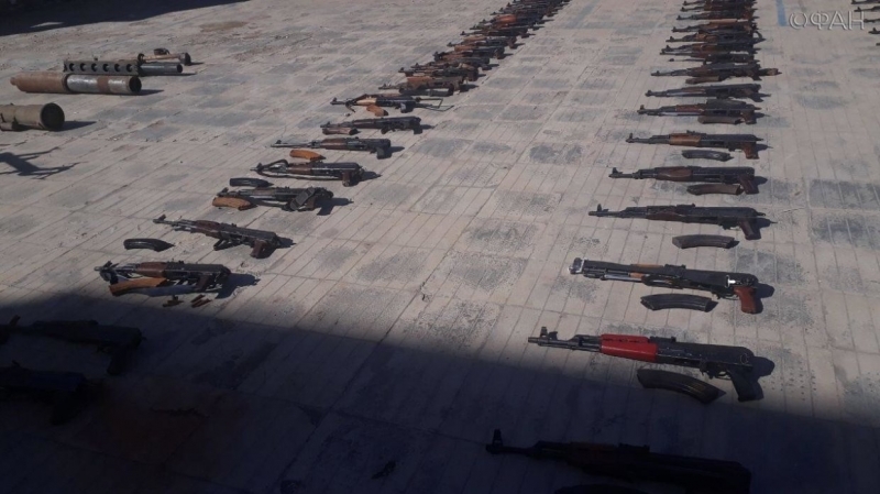 Сирия: САА нашла тайник с оружием боевиков при осмотре провинции Эль-Кунейтра